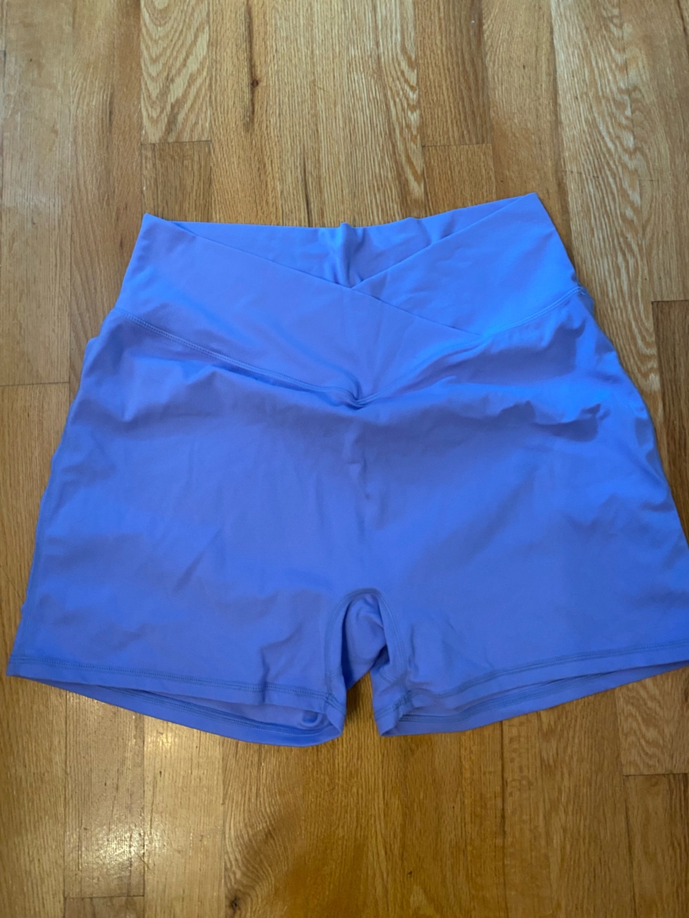Women’s High-Waist Athletic Shorts in Periwinkle Blue